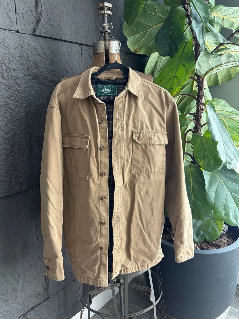 Bass Men's Tan Utility Jacket